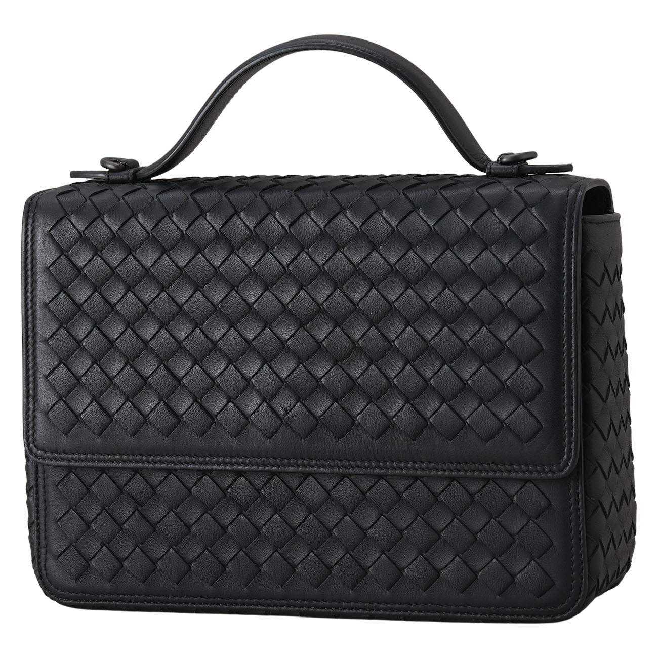 BOTTEGA VENETA(USED)보테가베네타 인트레치아토 알룸나 탑핸들 숄더백 스몰